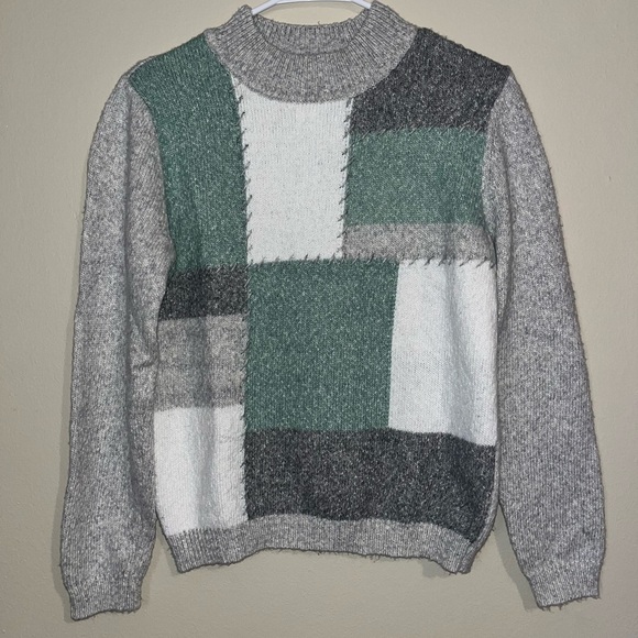 Women’s Alfred Dunner Petite Small Patchwork style Sweater - Picture 1 of 4